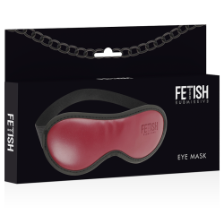 FETISH SUBMISSIVE DARK ROOM - WEGANSKA SKORZANA MASKA Z NEOPRENOWA PODSZEWKA