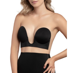 BYE-BRA - BIUSTONOSZ BEZ UCHWYTOW KSZTALT U BLACK CUP E