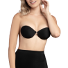 BYE-BRA - BIUSTONOSZ INVISIBLE BLACK CUP B