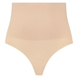 BYE-BRA - THONG STYLE SEAMLESS GIRDLE BEIGE SIZE XL