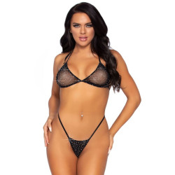 LEG AVENUE - GORA BIKINI Z SIATKI I STURNY JEDEN ROZMIAR