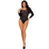 LEG AVENUE - BODY Z MOZAIKA NA NAPIECIA W KROKU, JEDEN ROZMIAR