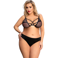 QUEEN LINGERIE - KOMPLET DWUCZESCIOWY S/M