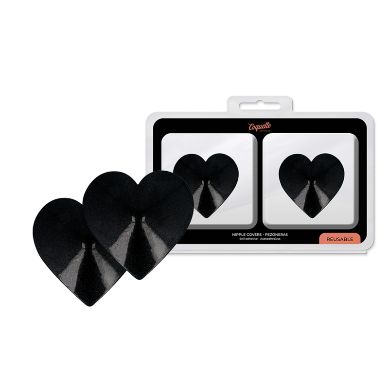 COQUETTE CHIC DESIRE - OSLONY NA NUKLY W CZARNE SERCA