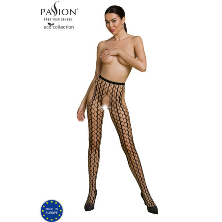 PASSION - ECO COLLECTION BODYSTOCKING ECO S007 CZARNY