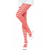 LEG AVENUE - RAJSTOPY W BIALO/CZERWONE PASKI