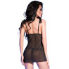 CHILIROSE - CR 4219 BABYDOLL I STRINGI BEZ KROKA CZARNY S/M
