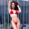 CHILIROSE - CR 4449 ZESTAW BIKINI CZERWONY S/M