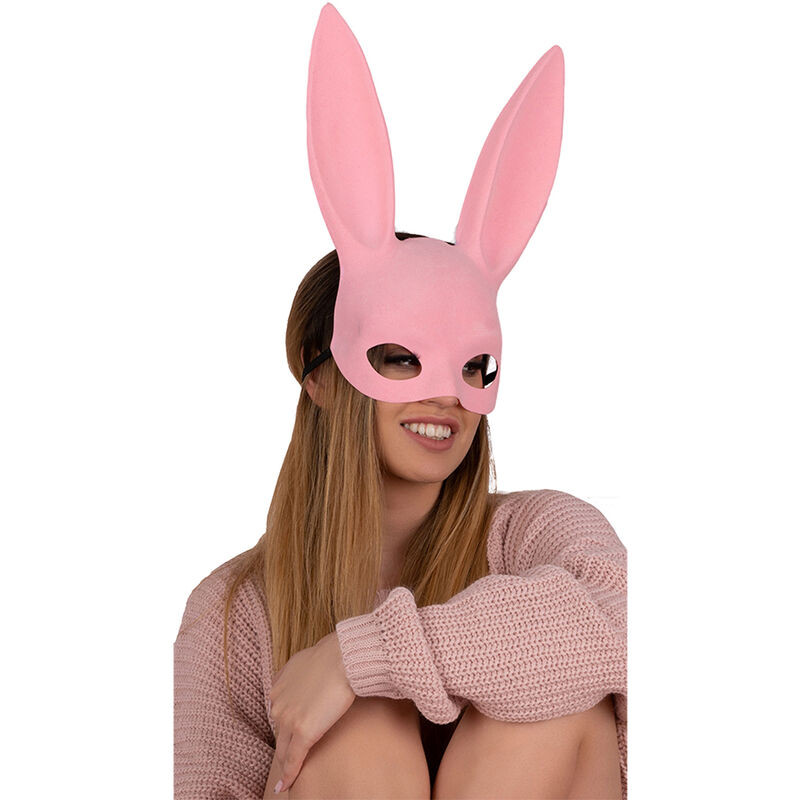 LIVCO CORSETTI FASHION - KOHU RABBIT PINK MJ009 MASKA JEDEN ROZMIAR