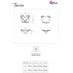 LIVCO CORSETTI FASHION - TIMOSAN LC 90631 BIUSTONOSZ + MAJTKI CZARNE