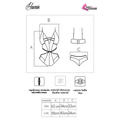 LIVCO CORSETTI FASHION - HAWAIN LC 90665 BODY NERO L/XL