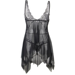 SUBBLIME - TKANINA BABYDOLL Z TIULU W KLATCE PIERSIOWEJ L/XL