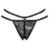 LIVCO CORSETTI FASHION - NOMADE THONG CROTCHLESS BLACK