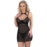 LIVCO CORSETTI FASHION - ZESTAW BINELLA BABYDOLL + STRINGI CZARNY