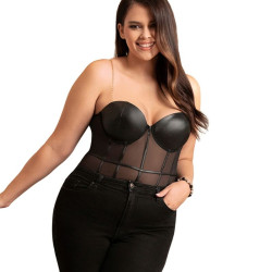 SUBBLIME - CZARNE BODY Z LANCUCHAMI L/XL