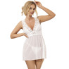 SUBBLIME - BABYDOLL V-NECKLINE LACE WHITE S/M