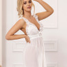 SUBBLIME - BABYDOLL ESCOTE EN V DE ENCAJE BLANCO S/M