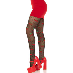LEG AVENUE - PONCZOCHY Z CZARNA WISNIA