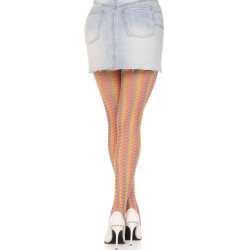 LEG AVENUE - WIELOKOLOROWE PONCZOCHY SZYDELKOWANE