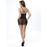 LIVCO CORSETTI FASHION - ALDANA LC 20206 BABYDOLL + STRINGI CZARNY L/XL