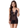 LIVCO CORSETTI FASHION - ANTONELLA LC 20203 BABYDOLL + STRINGI CZARNY S/M