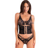 LIVCO CORSETTI FASHION - CINEX ATLANTIN LC 90704 TRZYCZESCIOWY KOMPLET CZARNY L/XL