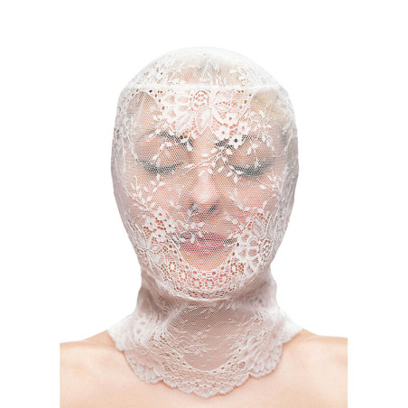 NS NOVELTIES - FETISH & FASHION KAPTUR Z KORONKA WHITE