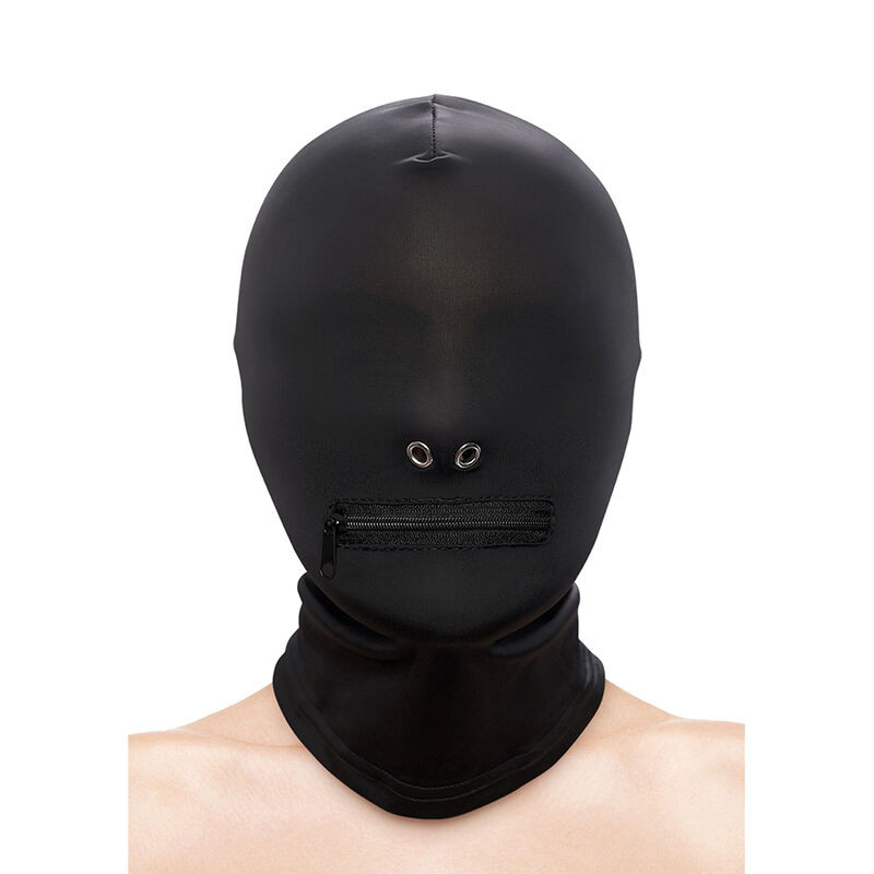 NS NOVELTIES - FETISH & FASHION CAGOULE FERMÉE À FERMETURE ÉCLAIR NYLON NOIR NS NOVELTIES - FETISH & FASHION CAGOULE FERMÉE À FERMETURE ÉCLAIR NYLON NOIR