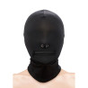 NS NOVELTIES - FETISH & FASHION ZAMKNIETY KAPTUR Z SUWAKIEM NA USTA NYLON CZARNY