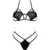 LIVCO CORSETTI FASHION - JIMENA LC 20216 BIUSTONOSZ + STRINGI CZARNY ROZMIAR JEDEN