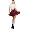 LEG AVENUE - KLASSISCHES COLLEGE-KOSTÜM ROT M/L
