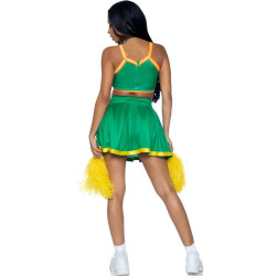 LEG AVENUE - KOSTIUM CHEERLEADERKI ZIELONY M/L