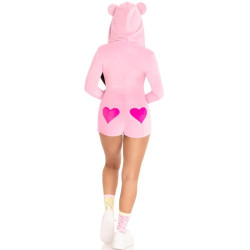 LEG AVENUE - BODY TEDDY BEAR VELVET RÓŻOWY S