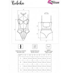 LIVCO CORSETTI FASHION - MELISENDA CF 1709 SZLAFROK + KOSZULKA + STRINGI CZARNY S