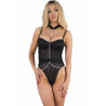 LIVCO CORSETTI FASHION - RUBIKA LC XG079 BODY Z CHOKEREM CZARNE XL