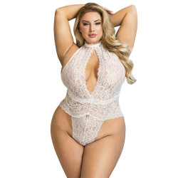 SUBBLIME - 953850 BODY KORONKOWE BIAŁE S/M