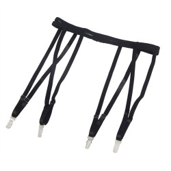 SUBBLIME - 954147 BODY Z PASKIEM DO POŃCZĄCZEK CZARNE S/M