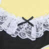 SUBBLIME - 954307 SEKSUALNY KOSTIUM POKOJÓWKI CZARNO-BIAŁY S/M