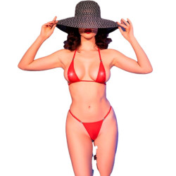 CHILIROSE - CR 4840 MIKRO BIKINI CZERWONE S/M