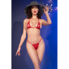 CHILIROSE - CR 4840 MIKRO BIKINI CZERWONE S/M