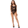 LIVCO CORSETTI FASHION - PAULA LC 20209 BODY WITH LACE DECORATIONS BLACK L/XL