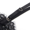 SUBBLIME - 955496 LACE BODYSUIT WITH BOWS AND GARTERS BLACK S/M