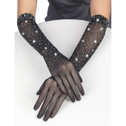 SUBBLIME - 957469SHINE TRANSPARENTE HANDSCHUHE SCHWARZ S/M