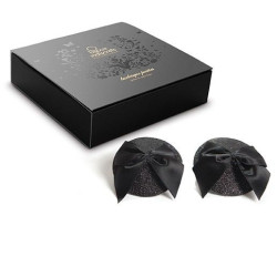 BIJOUX - BURLESQUE BLYSZCZACE OSLONY NA SUTKI Z KORONKA