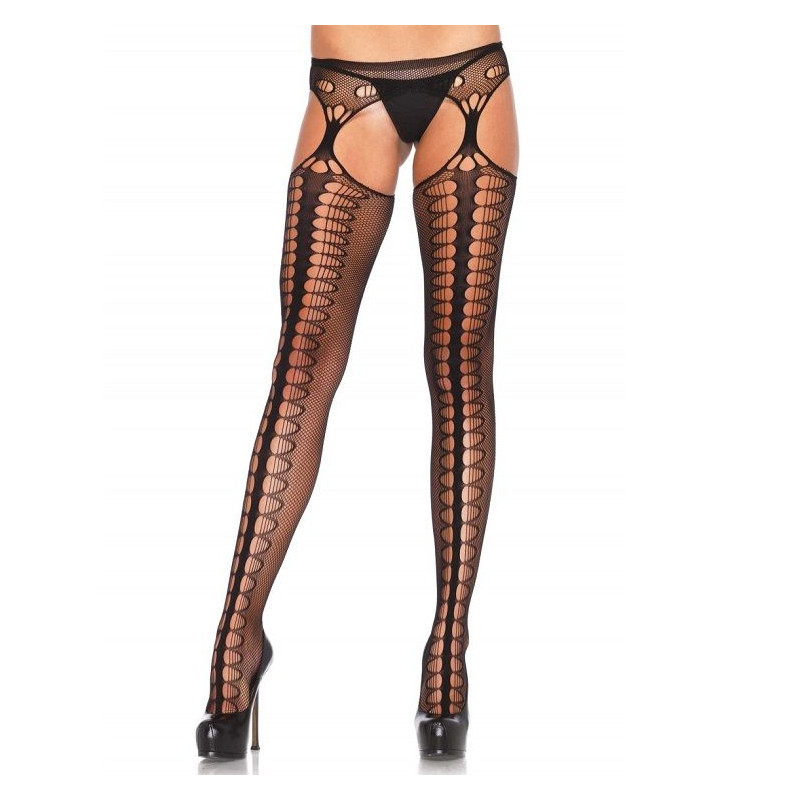 LEG AVENUE - COLLANT AVEC JARRATIÈRE EXCLUSIVE NOIR LEG AVENUE - COLLANT AVEC JARRATIÈRE EXCLUSIVE NOIR