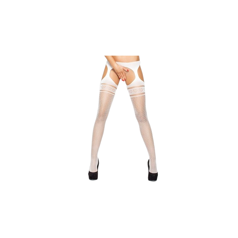 PASSION -COLLANT CON GIARRETTIERA BS002 BIANCO PASSION -COLLANT CON GIARRETTIERA BS002 BIANCO