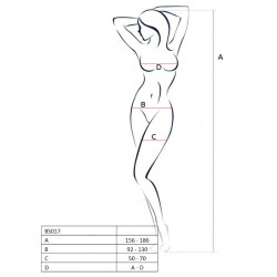 PASSION - WOMAN BS017 BODYSTOCKING CZARNY JEDEN ROZMIAR