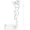 PASSION - WOMAN BS017 BODYSTOCKING CZARNY JEDEN ROZMIAR