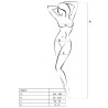 PASSION - WOMAN BS019 BODYSTOCKING CZARNY JEDEN ROZMIAR