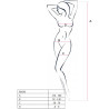PASSION - WOMAN BS020 BIALA BODYSTOCKING JEDEN ROZMIAR
